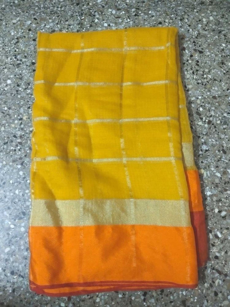 Price dropped Vibrant Yellow &amp; Orange blouse