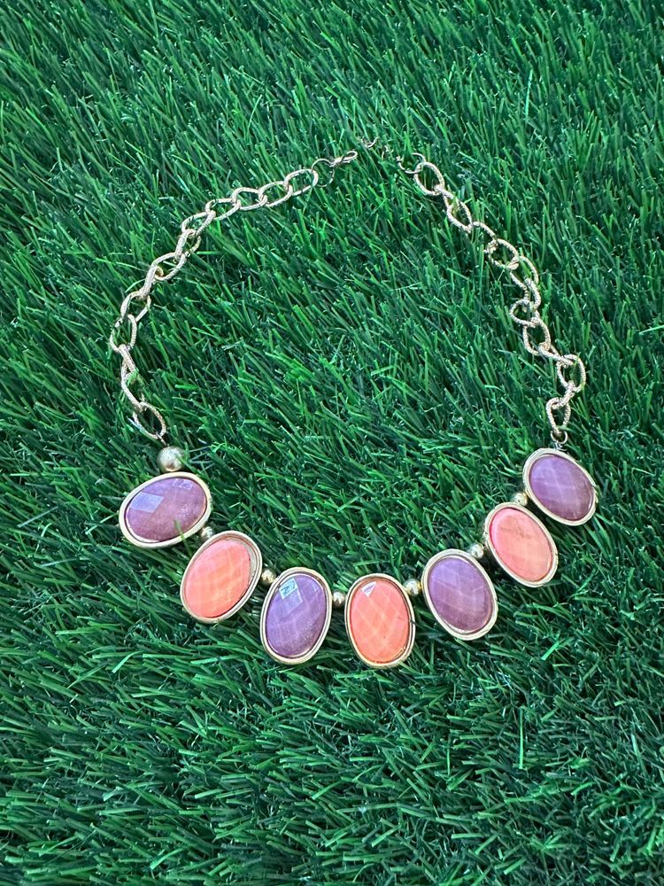 Boho Gemstone Statement Necklace