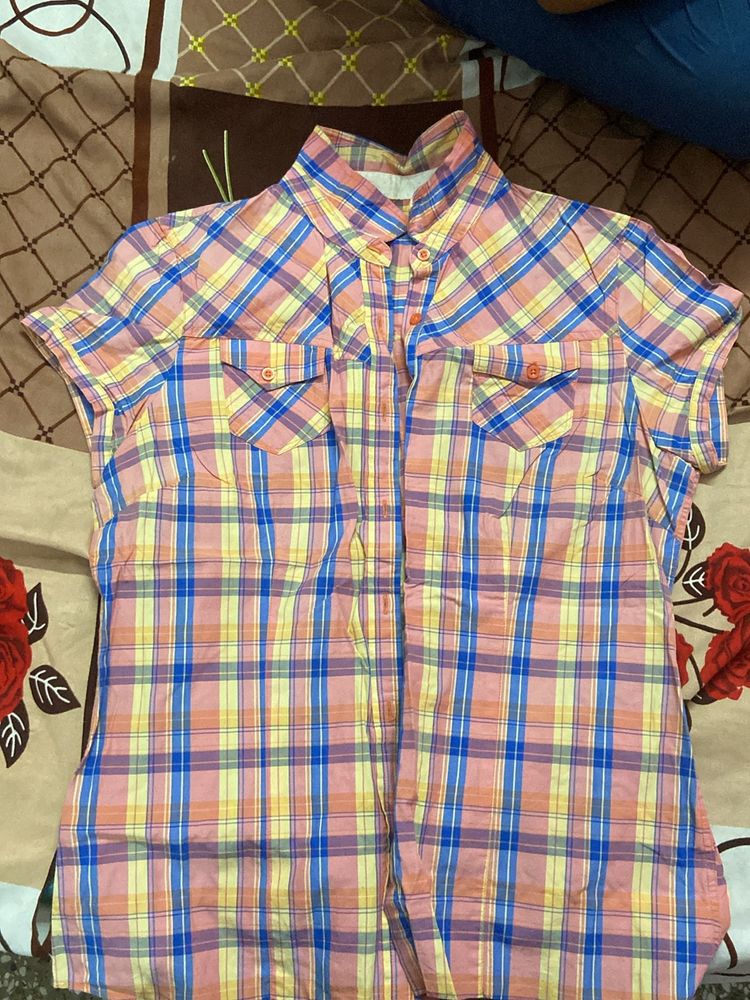 Multicolour half sleeve shirt
