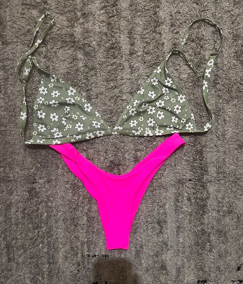Mixed-and-Matched Swimwear Set