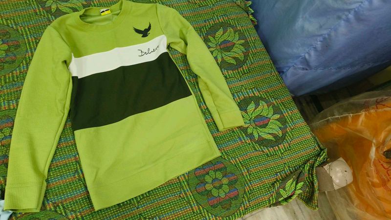 Green Color Block T-Shirt