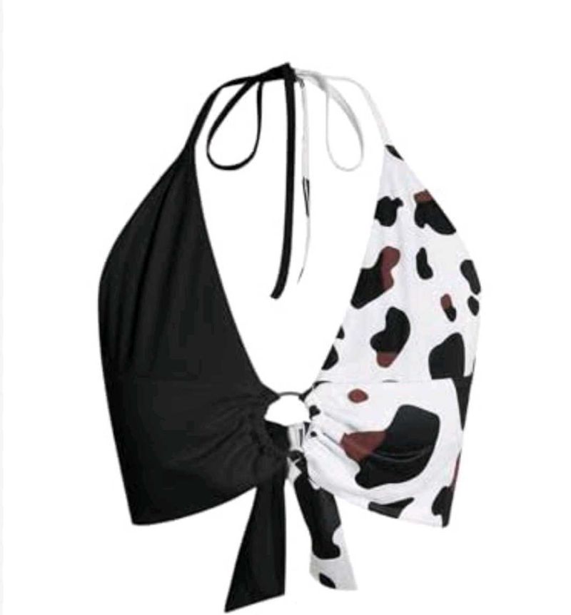 Cow Print Bikini Set