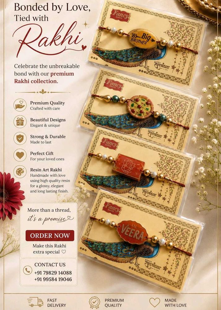 ✨ Handmade Rakhis🎀