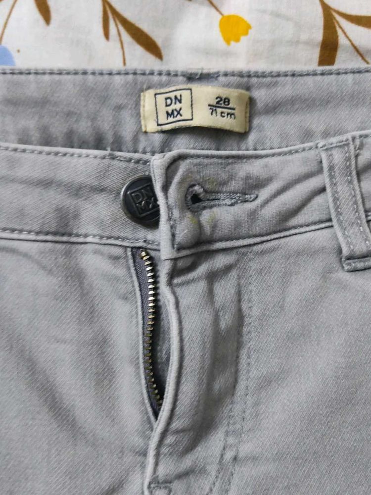 Light Grey Skinny Fit Jeans
