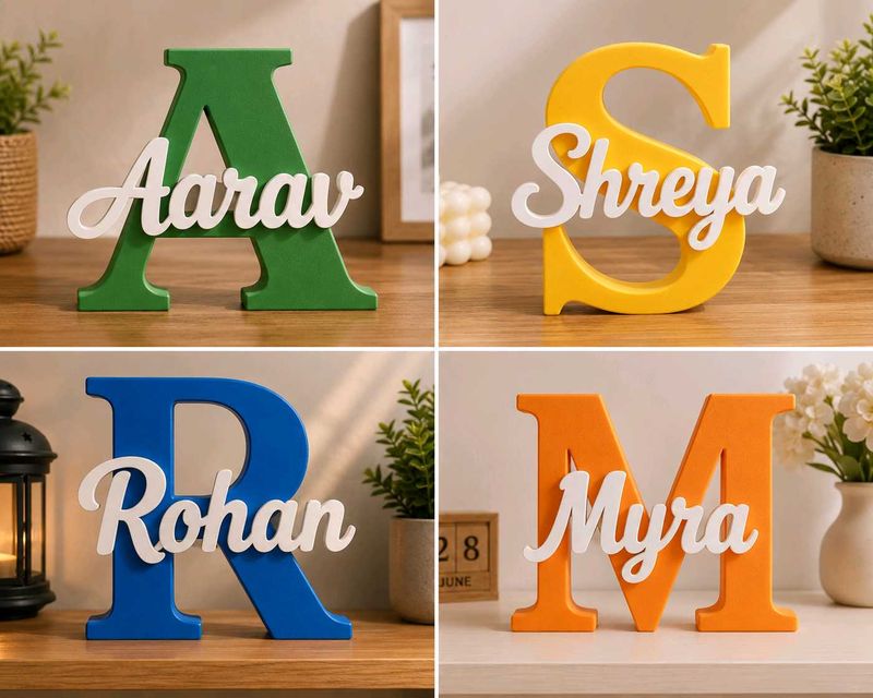 3D Printed Personalized Name Letter