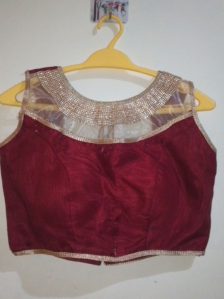 Ready Made Partywear Silk Blouse