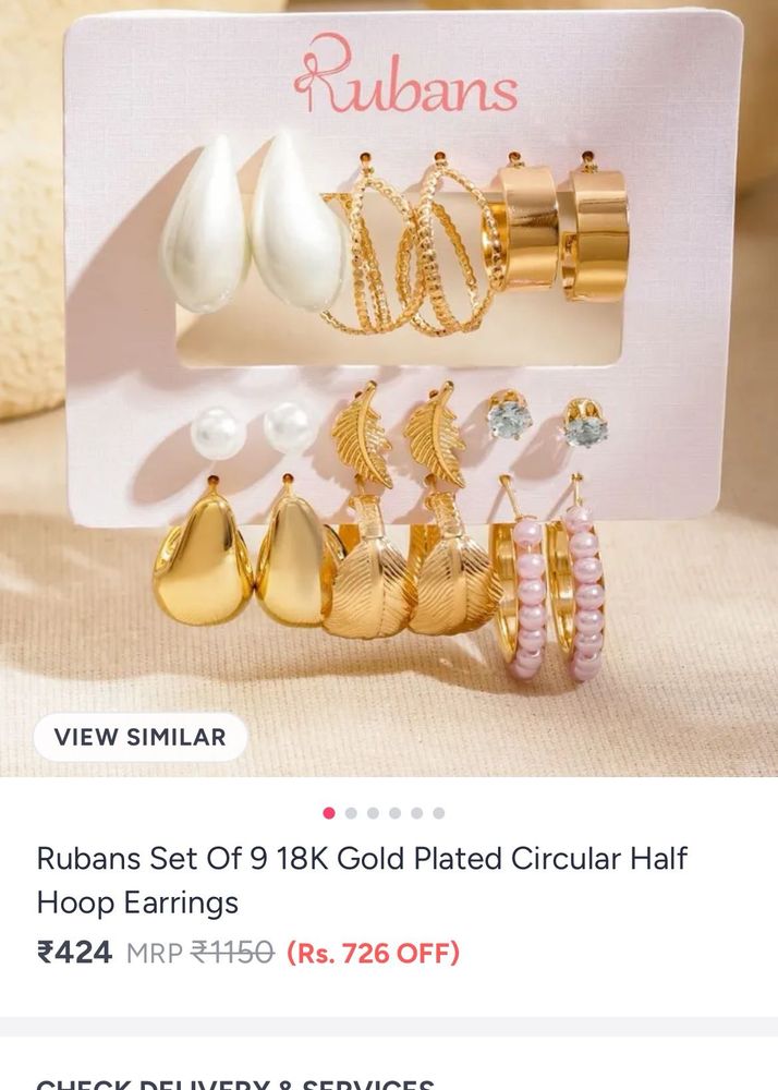 Rubans Set Of 9 Earrings