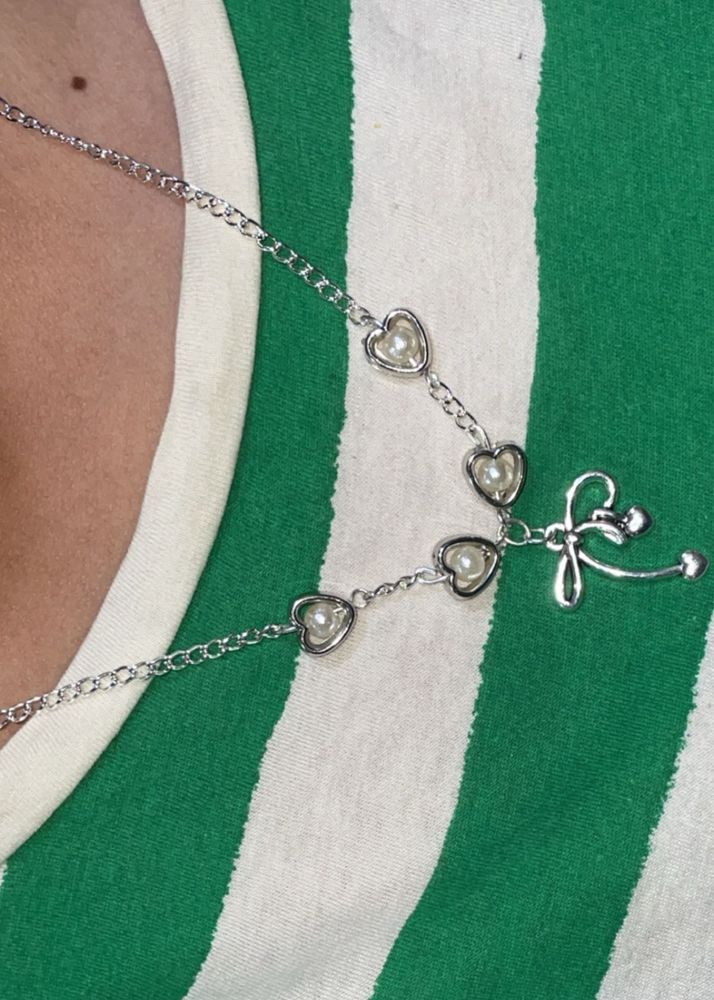 Charming Bow Pendant Necklace🤍🎀