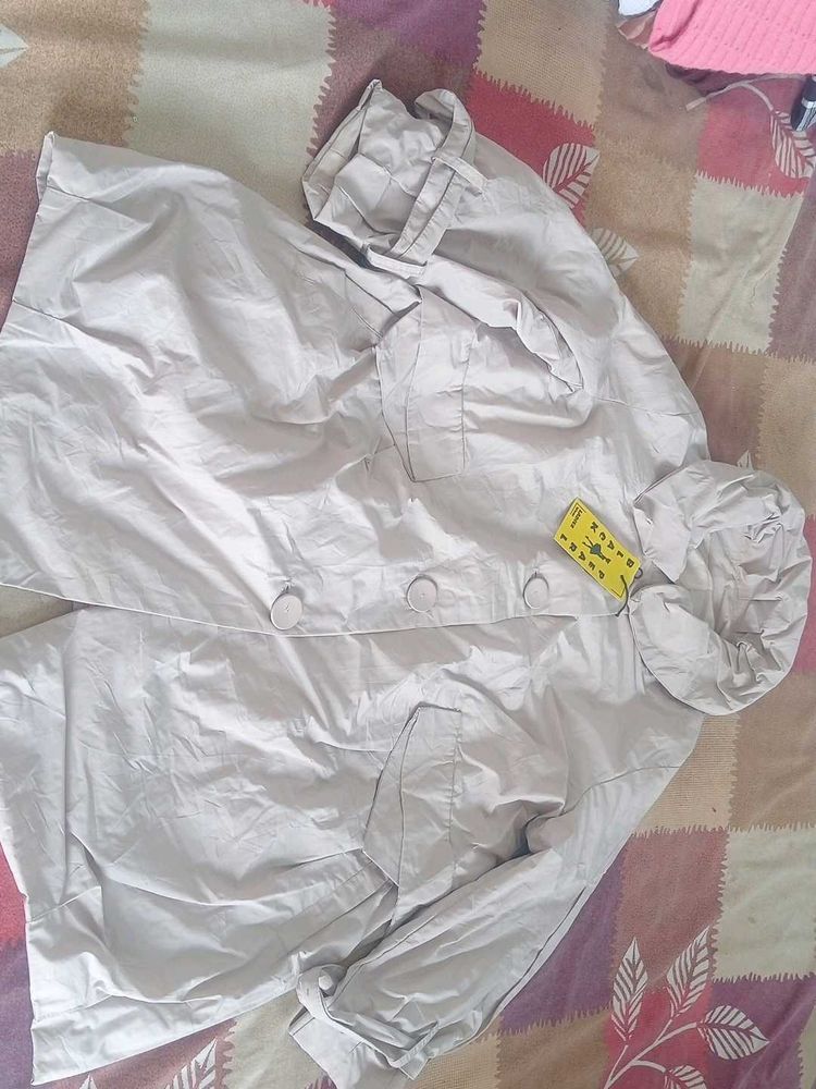 Stylish Beige Hooded Kurta