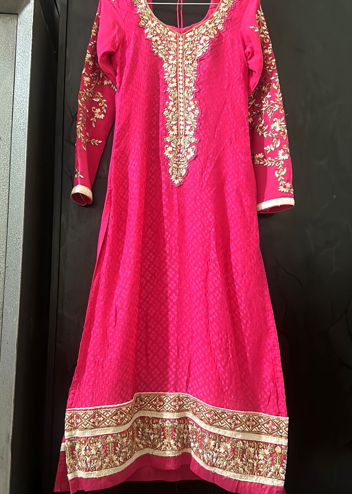 Pink Colour Party Wear Suit With Dupatta
