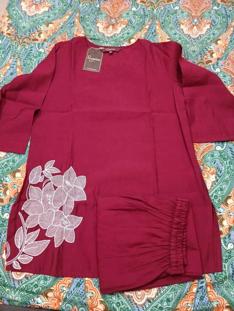 Maroon co ord set