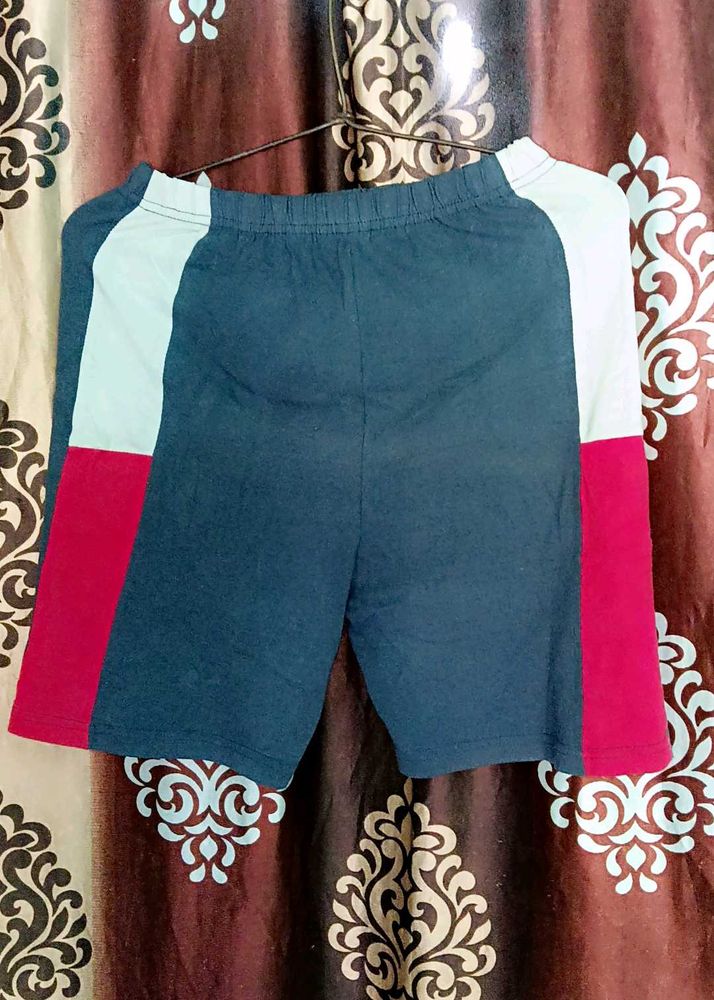 Color Block Casual Shorts