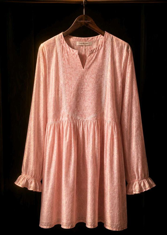 Pink Cotton Kurta