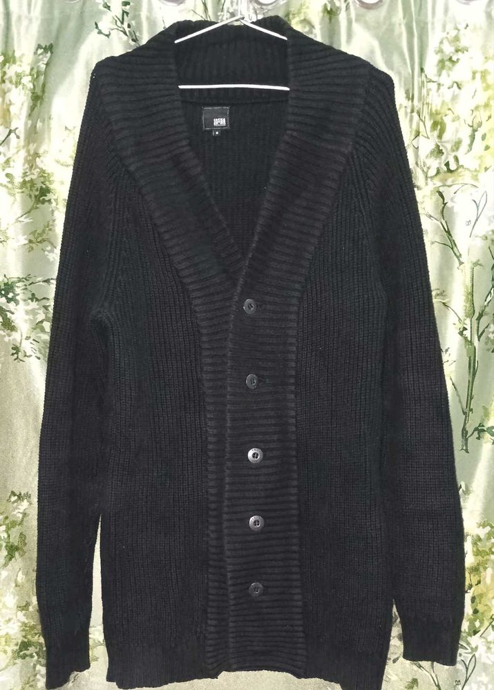 Jack &amp;Jones Women Black Cardigan Sweater