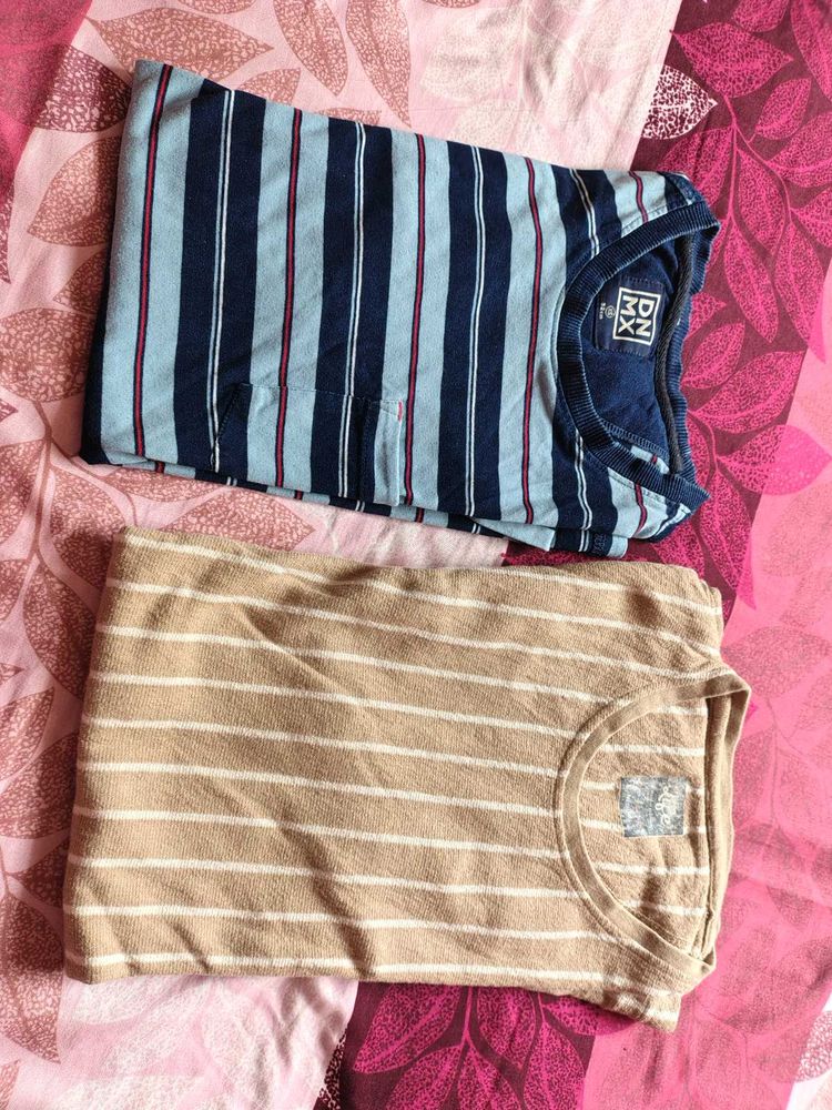 Striped T-Shirts for Men (Set of 2)
