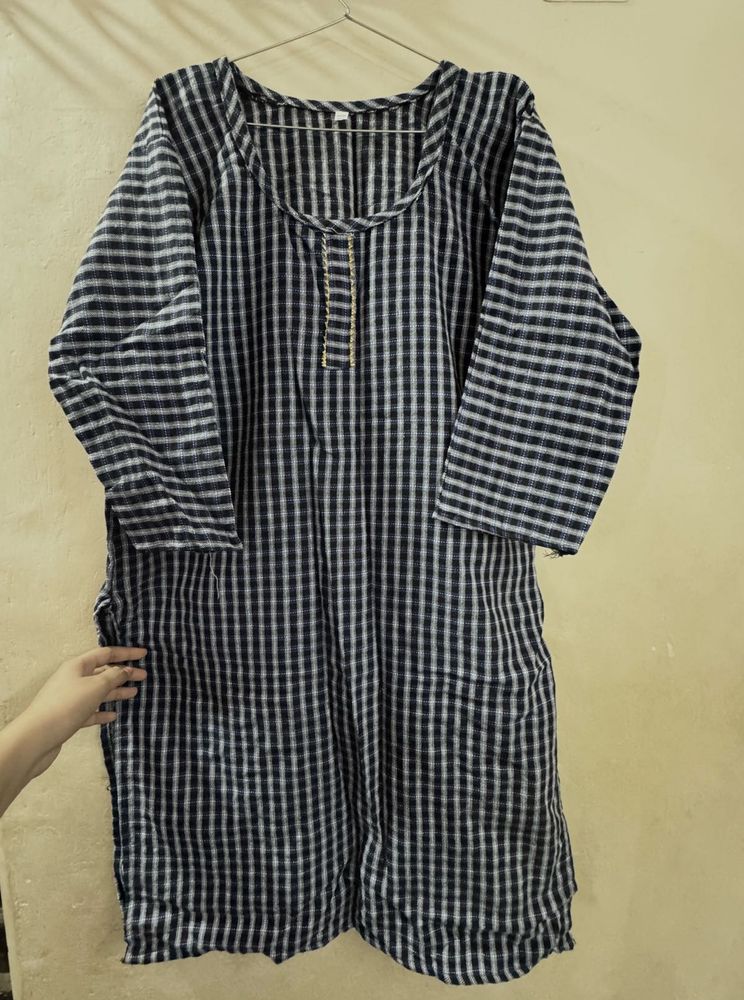 Classic Checkered Kurta