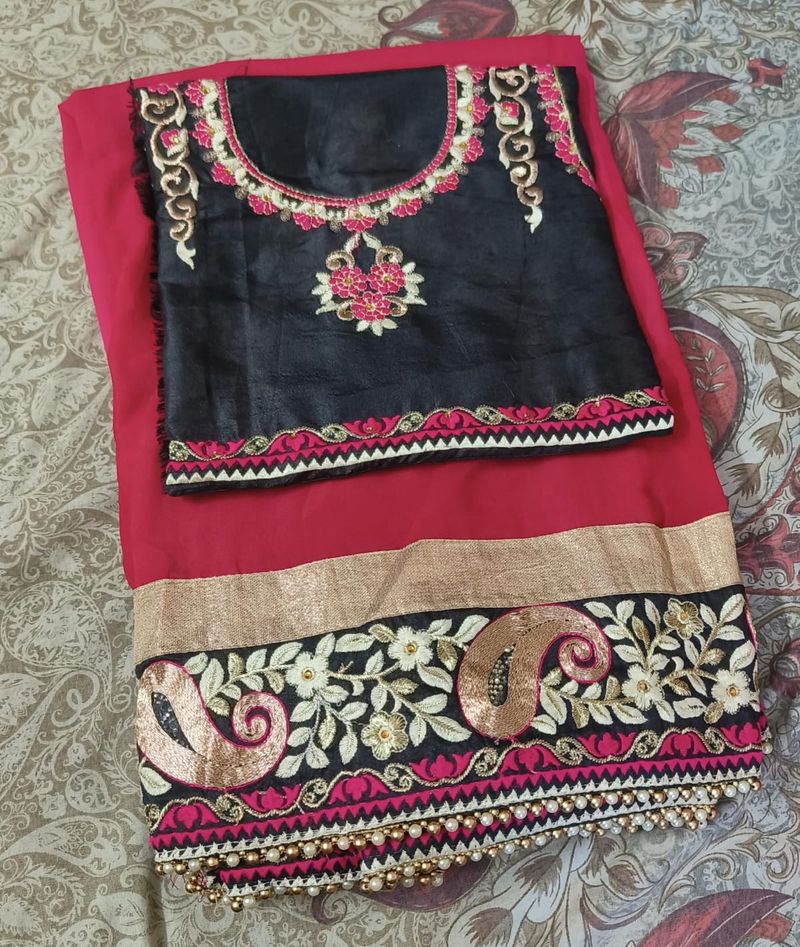 Designer Embroidered Saree
