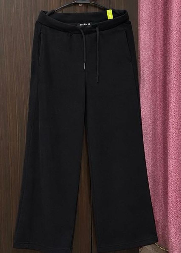 Black Wide Leg Joggers