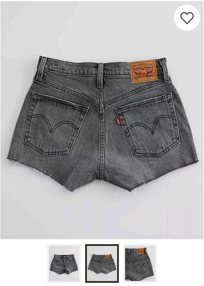 Levi's Gray Denim Shorts Waist 27