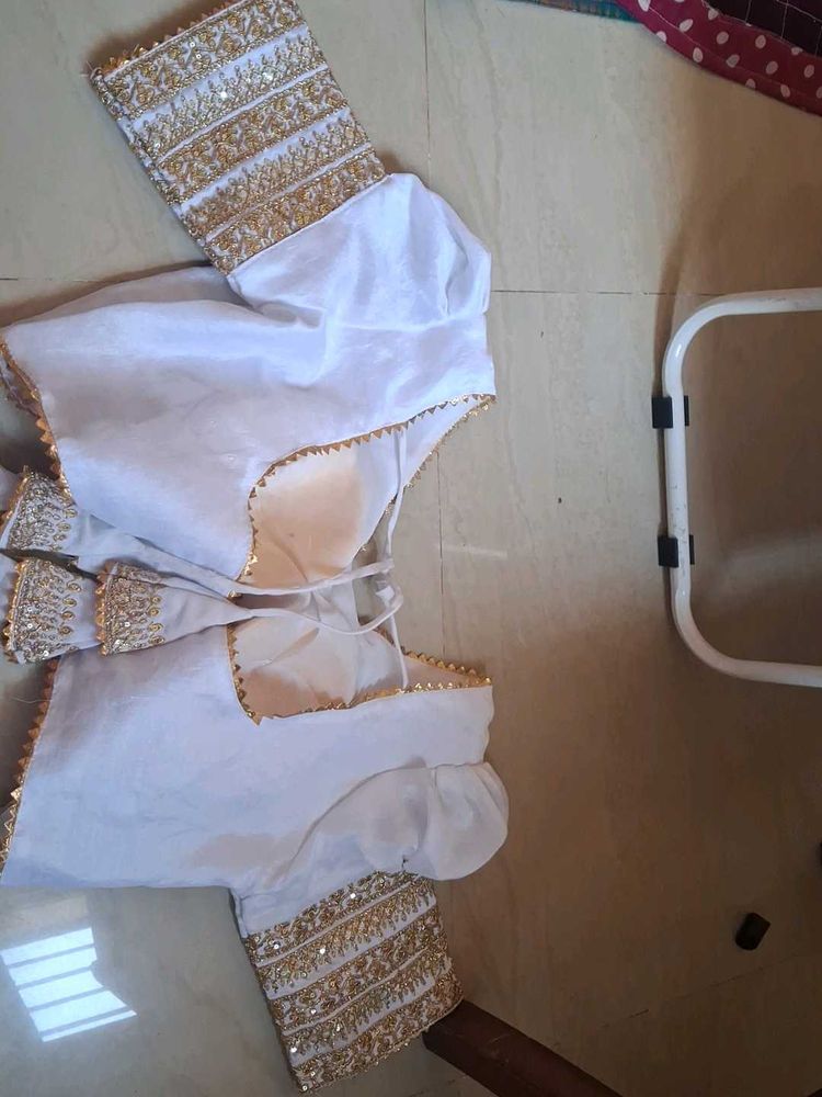 White Embellished Blouse