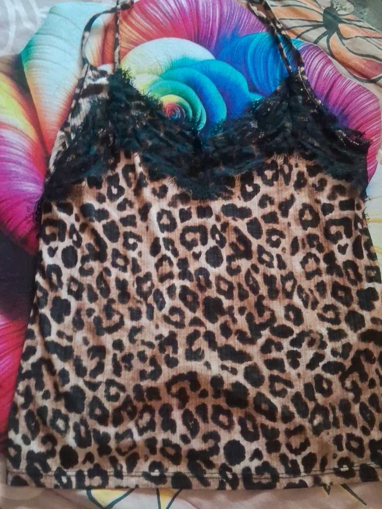 Leopard Print Camisole Top