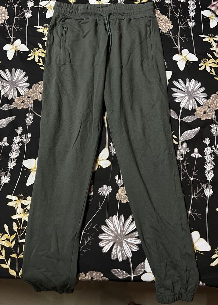 Comfortable Dark Green Joggers