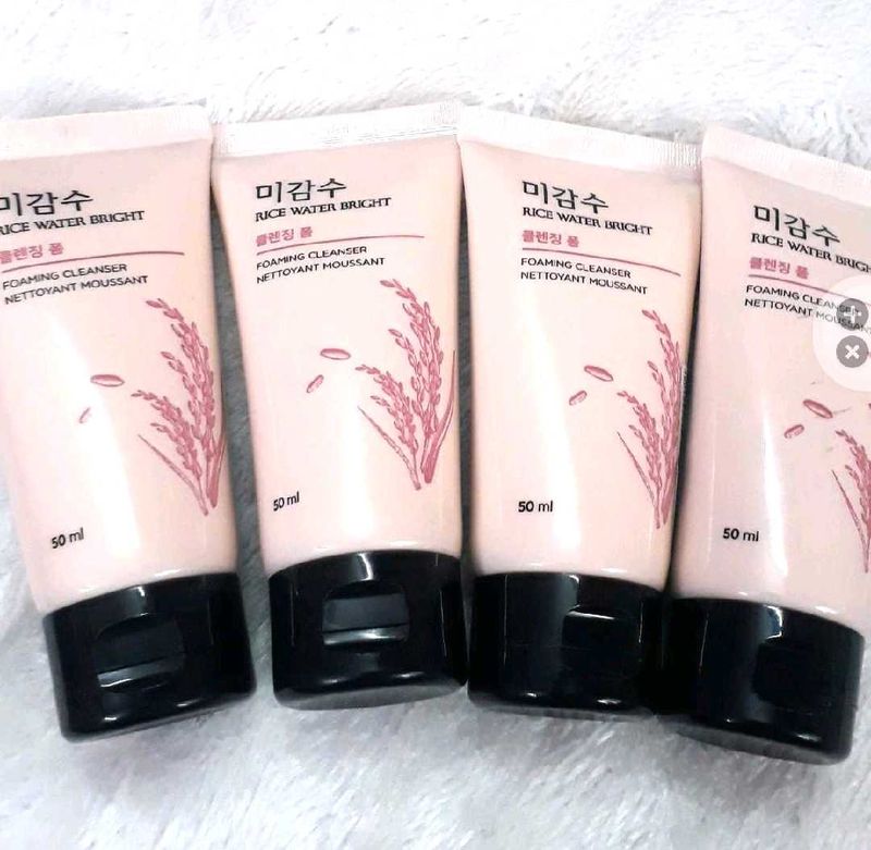 Pack of 4 The Face Shop Rice Water Bright Foaming