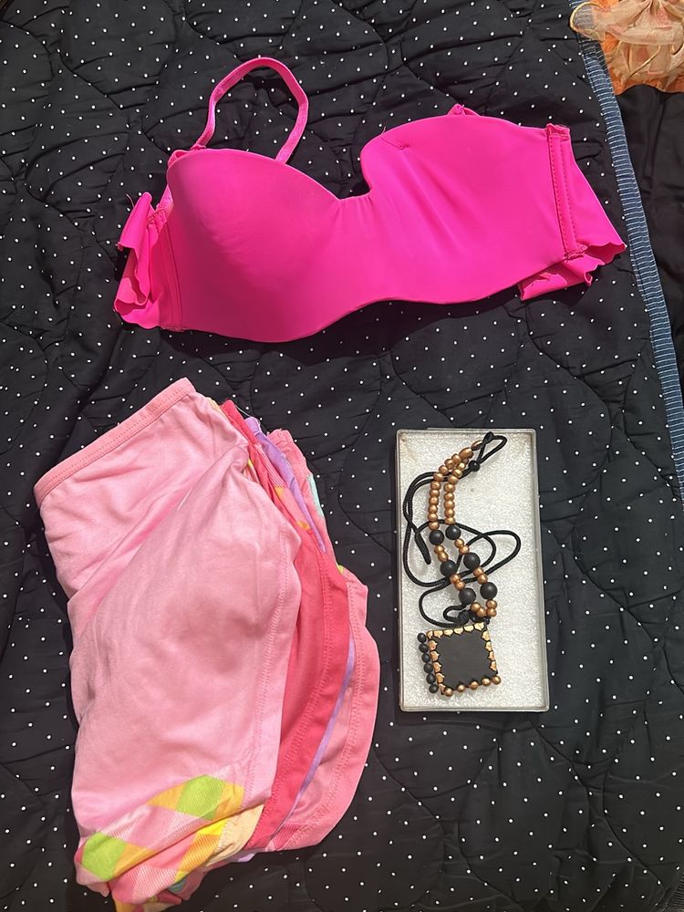 Combo 3: Bra Panti Terracotta Necklace