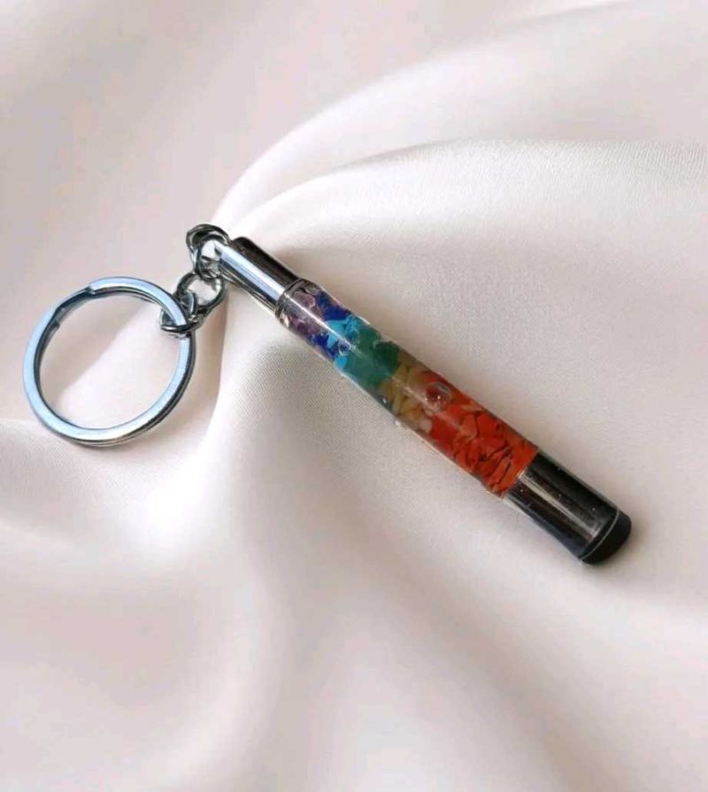 7 Chakra Crystal Keychain