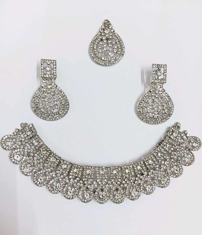 Sparkling Rhinestone Jewellery Set