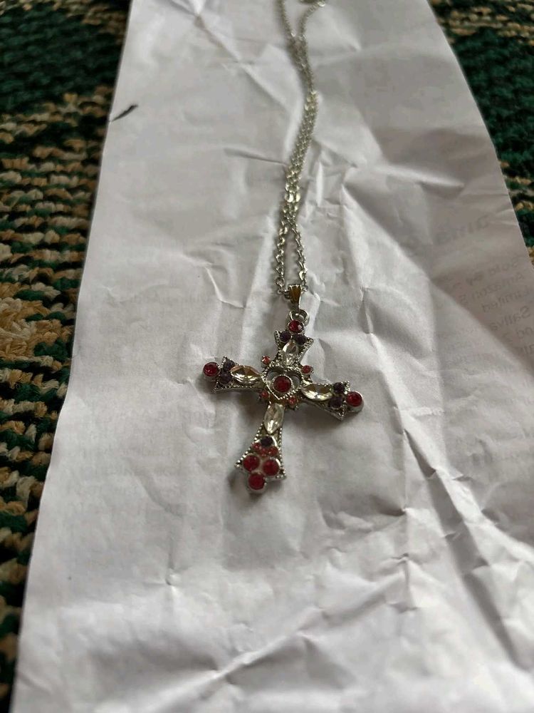 Sparkling Cross Pendant Necklace