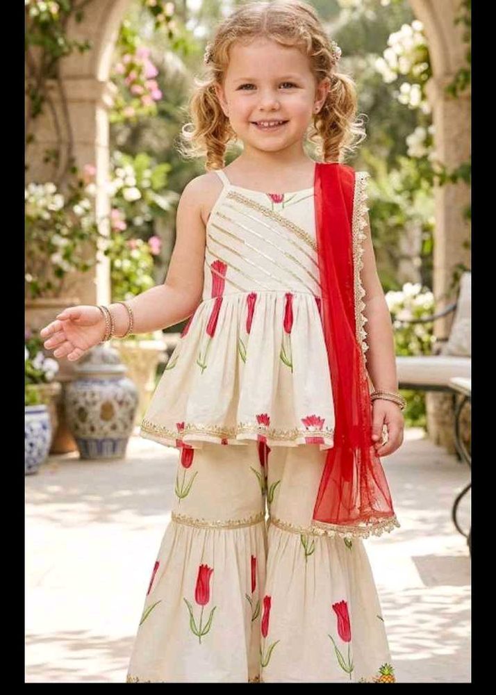 4-6 year Kids Ethnic Wear Sharara Set