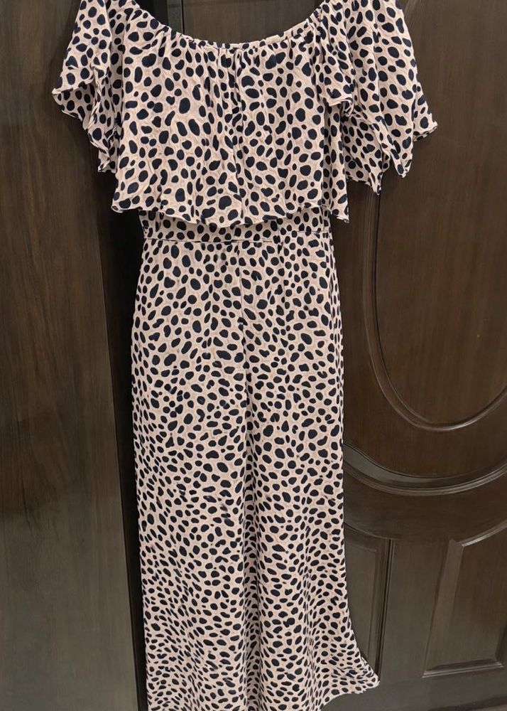 Absolutely new Leopard Print Off-Shoulder Jumpsuit