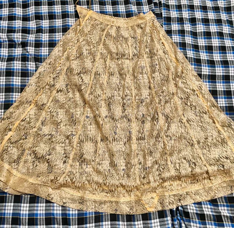 Vintage Lace Maxi Skirt