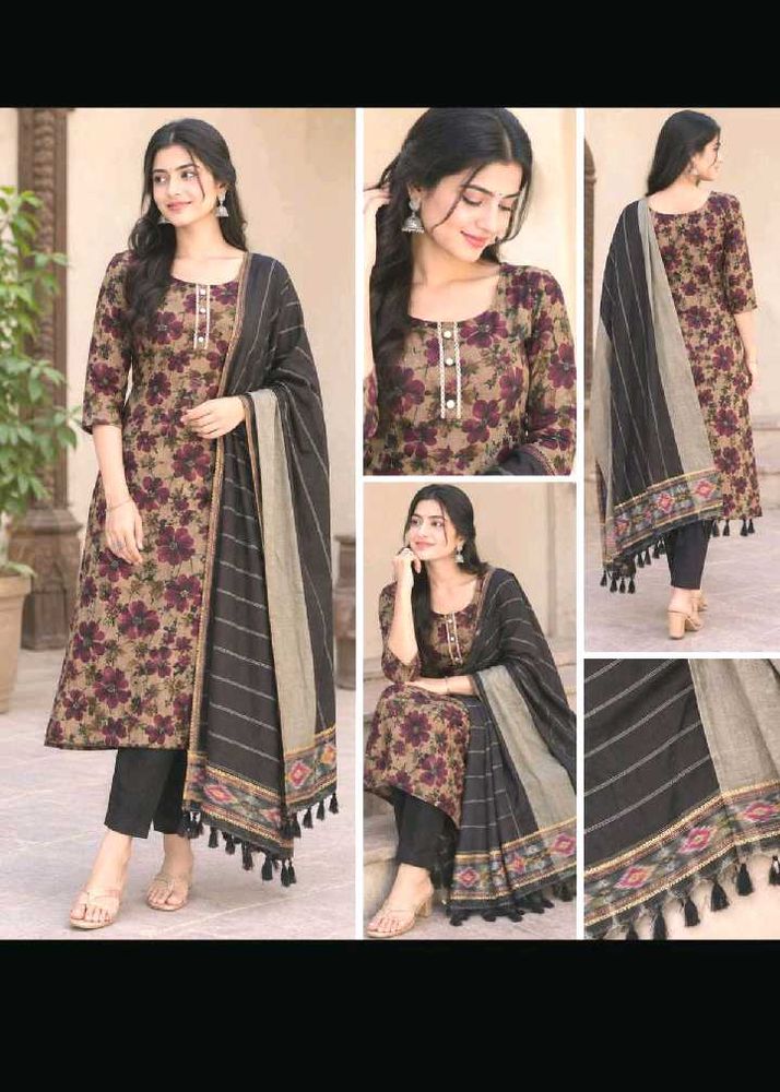 Printed Kurta Set with Dupatta