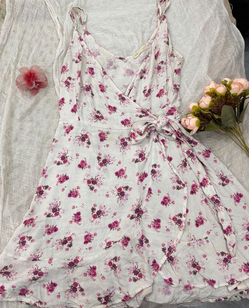 Floral Wrap Dress