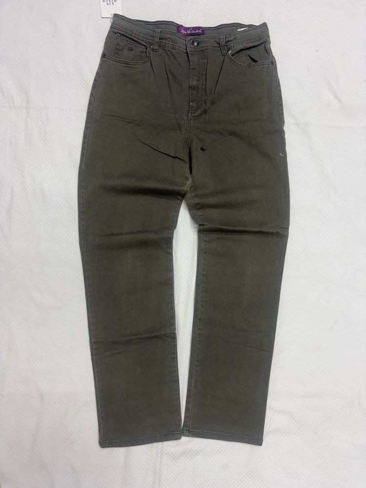 Classic Olive Green Jeans