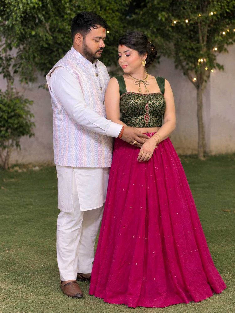 elegant designer corset lehnga with dupatta