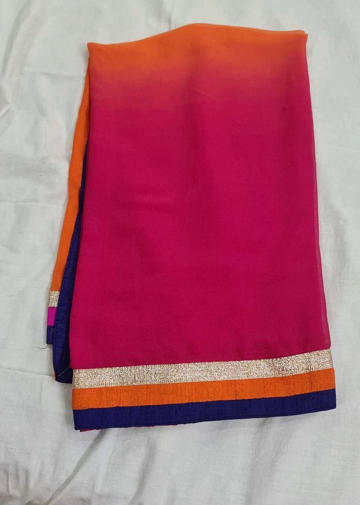 Beautiful Ombre Pink Saree