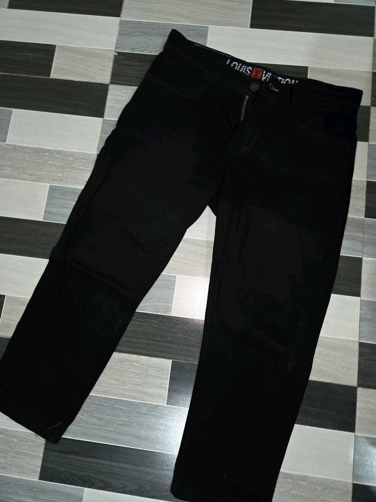Louis Vuitton Black Denim Jeans