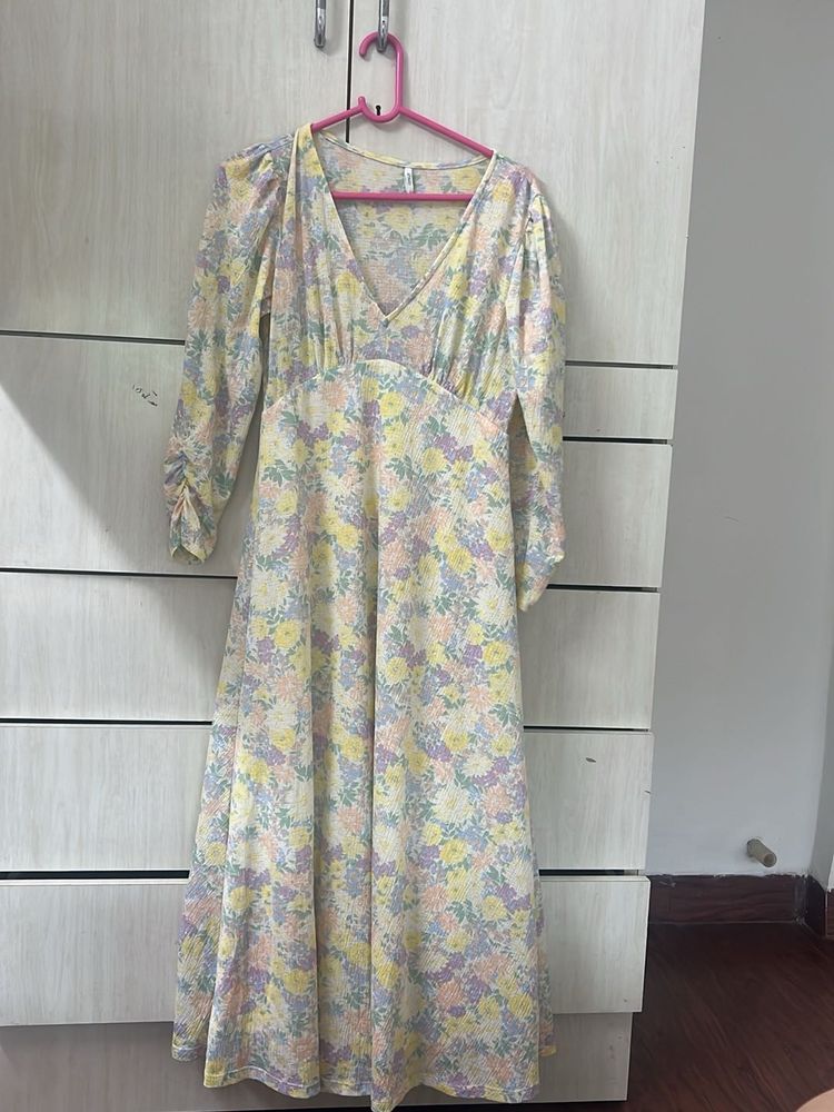 Pastel Floral Maxi Dress