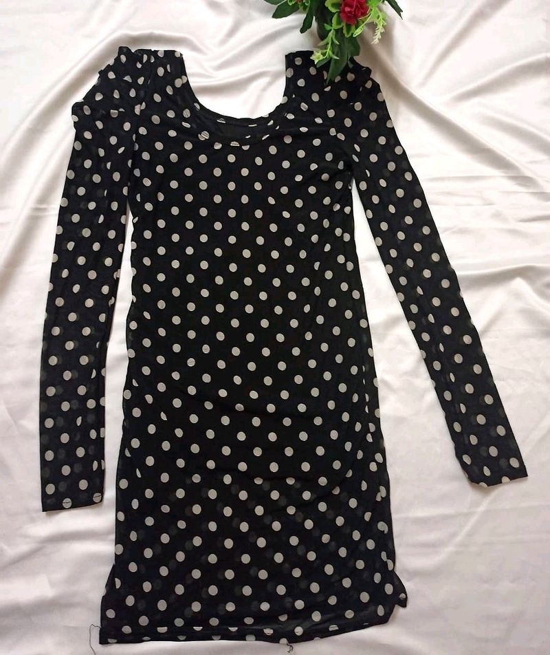 Polka Dot Bodycon Dress
