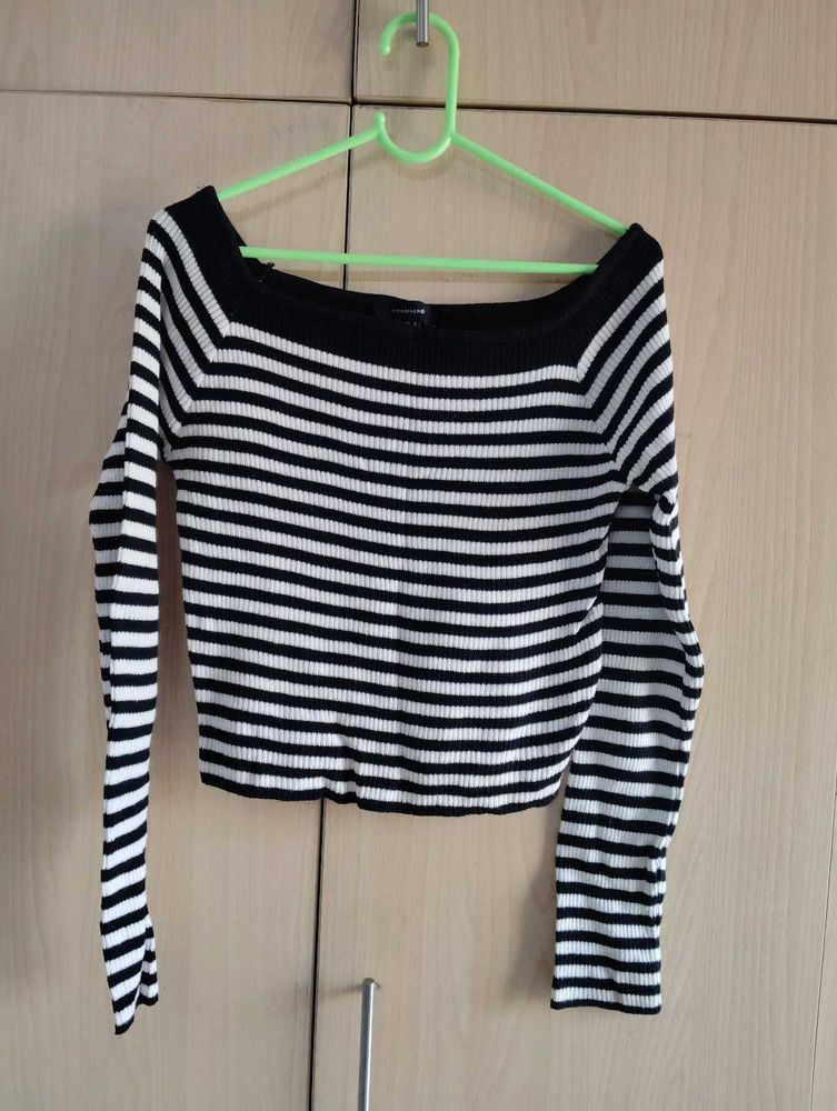 Striped Off-Shoulder Top
