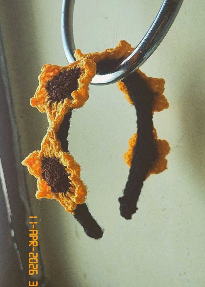 Crochet Sunflower Hairband