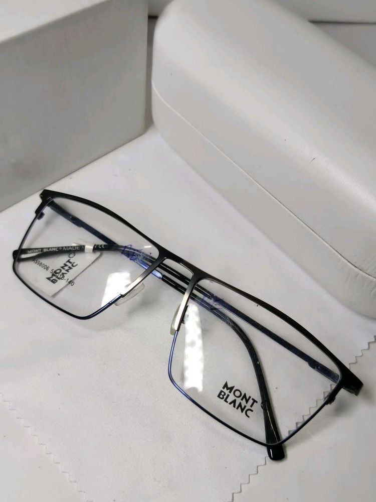 Mont Blanc Eyeglasses - Sleek  blue Fr