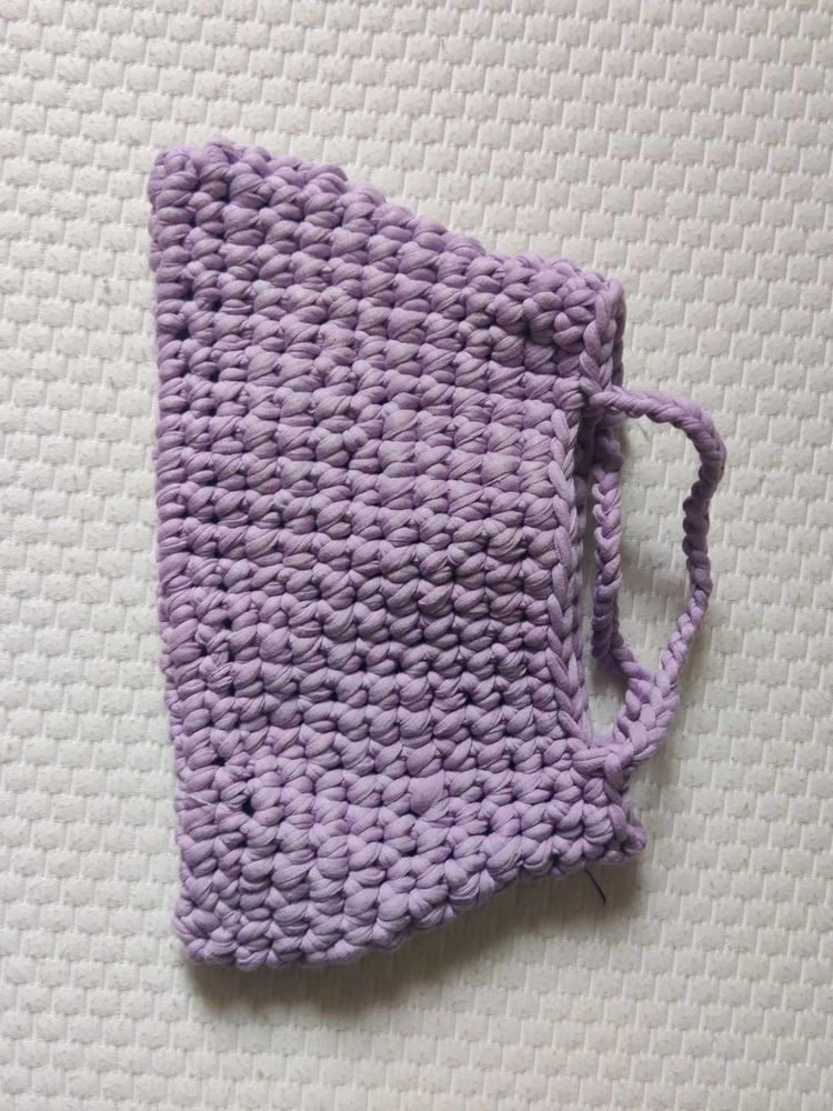 Handmade Lavender Crochet Pouch