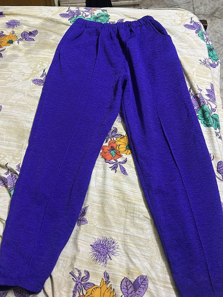 ✨ Premium Quality Purple Lower – Super Soft Fabric