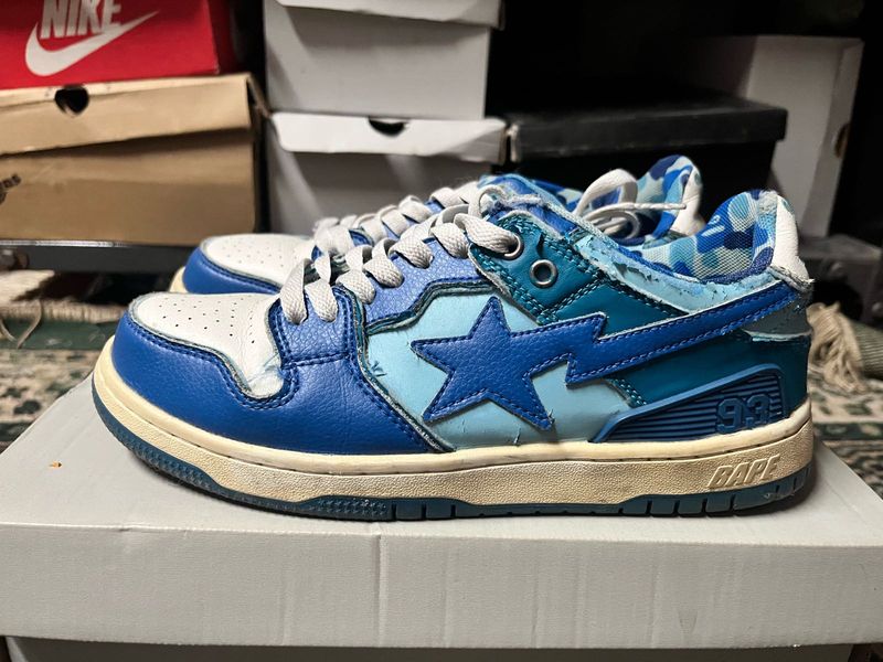 BAPE STA Low Blue Camo Sneakers