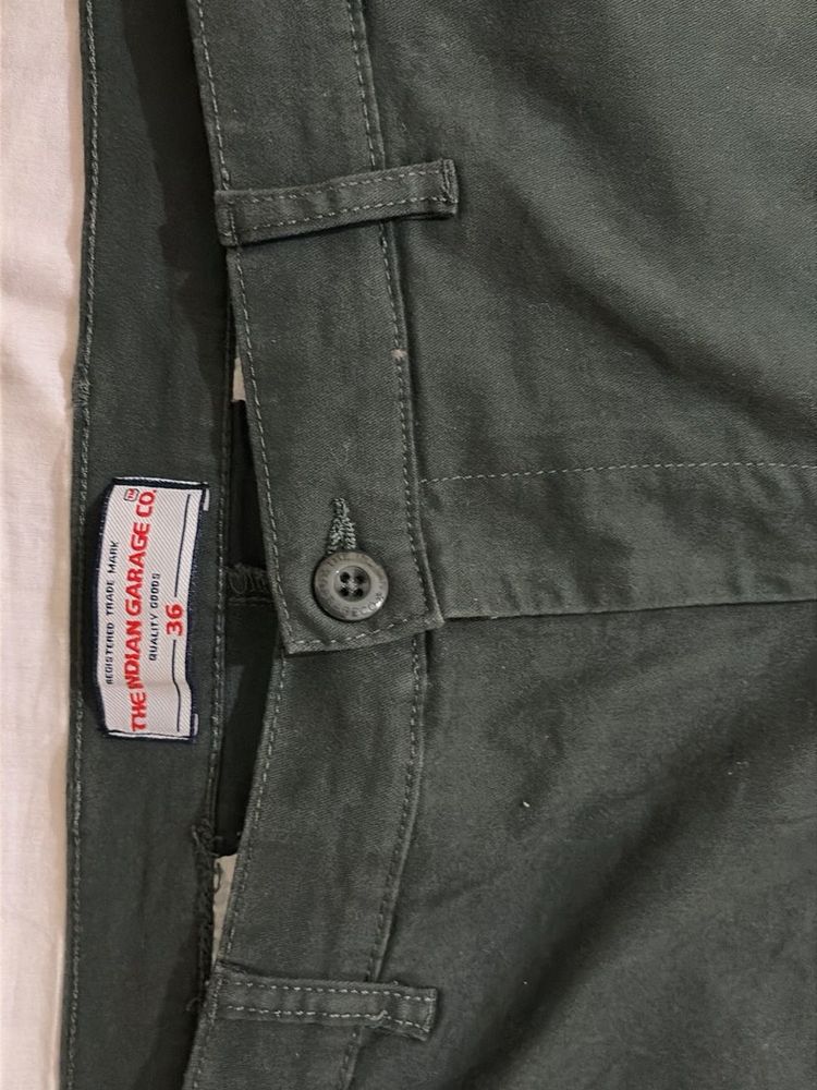 Dark olive green pant