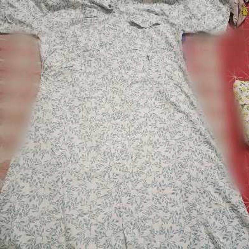 Floral Print Ethnic Gown